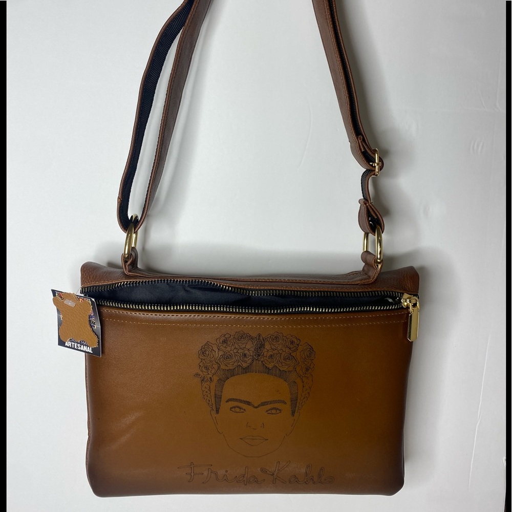 Frida Khalo crossbody leather bag